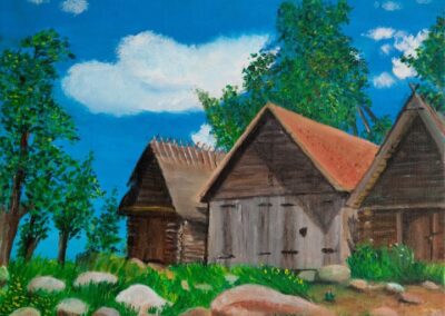 "Altja võrgukuurid" õli 2009 / 35x27 cm