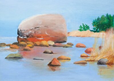 "Stones" oil 2009 / 35x27 cm / sold for 2600 €