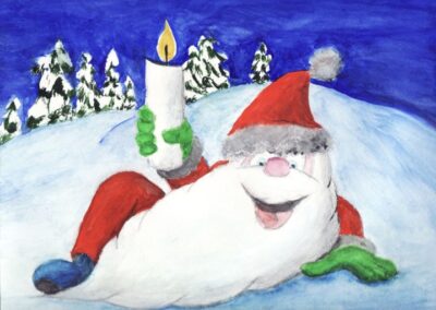 "Lõbus päkapikk" akvarell 2009 / 30x22 cm