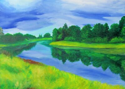 "Pärnu jõgi" õli 2012 / 50x40 cm