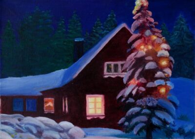 "Püha öö" õli 2010 / 33x24 cm / Kingitud