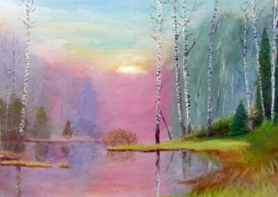 "Vaikne hommik" õli 2012 / 35x27 cm / müüdud 2500 €