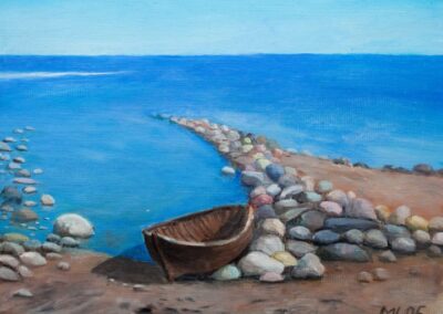 "Viinistu rand" õli 2006 / 35x27 cm