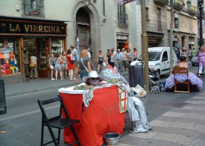 La Rambla üks paljudest lõbustajatest