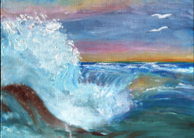 "Foamy Sea" oil 2002