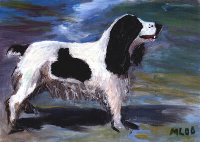 "Spaniel" oil