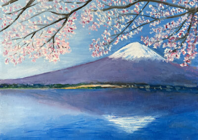 "Fuji mägi" õli 2022 / 27x35 cm