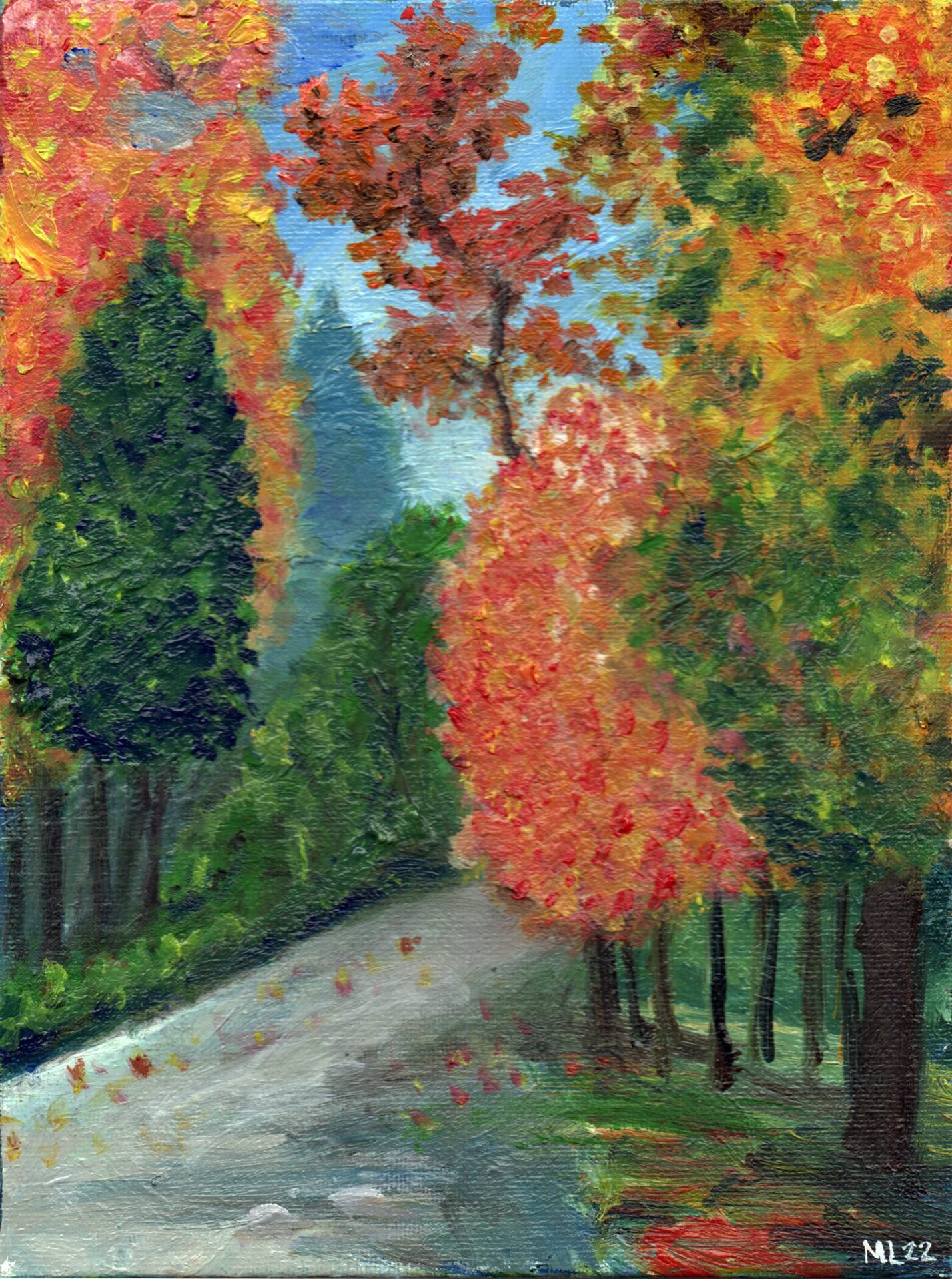 "Sügis" oil 2022 24x18 cm