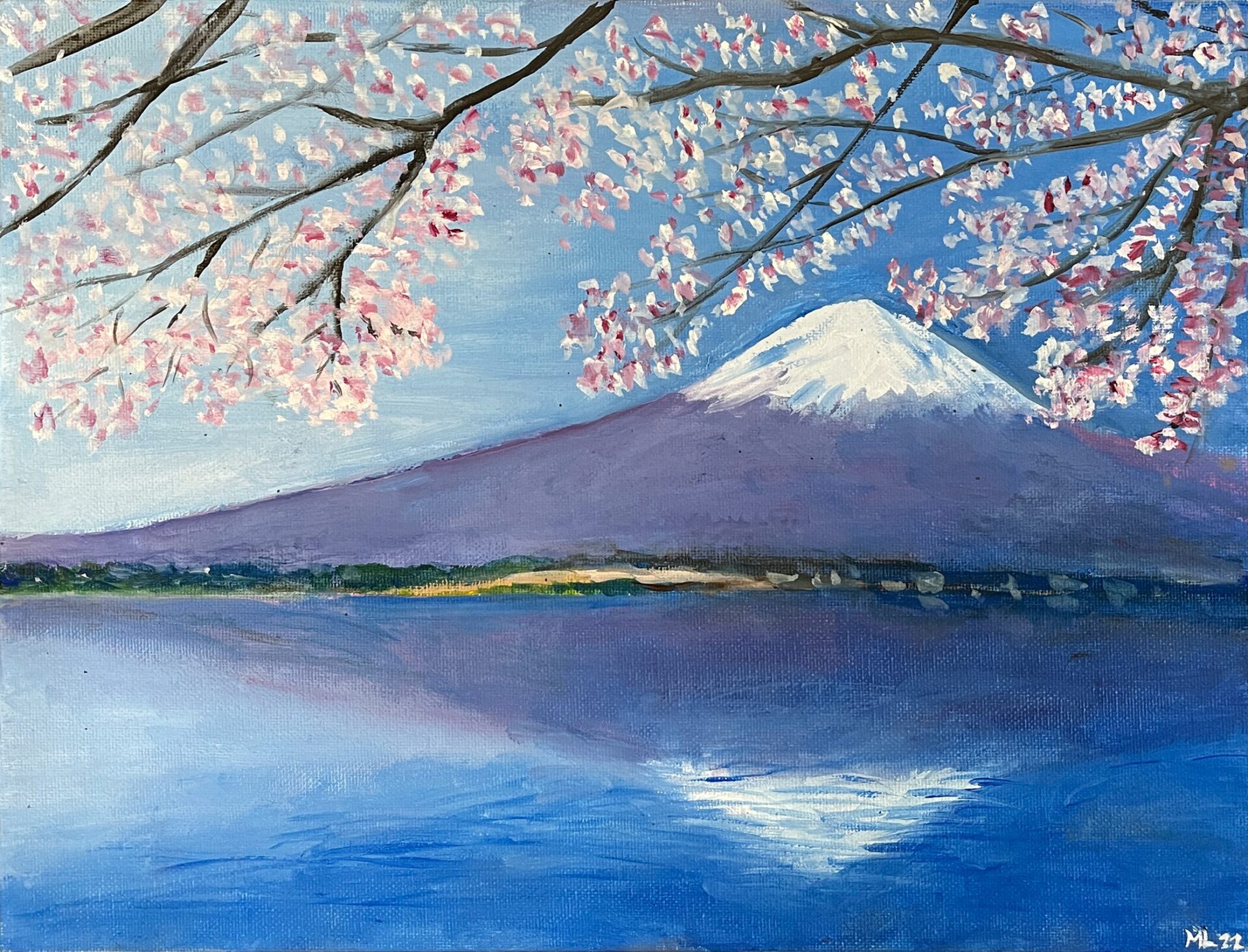 "Fuji mägi" oil 2022 35×27cm
