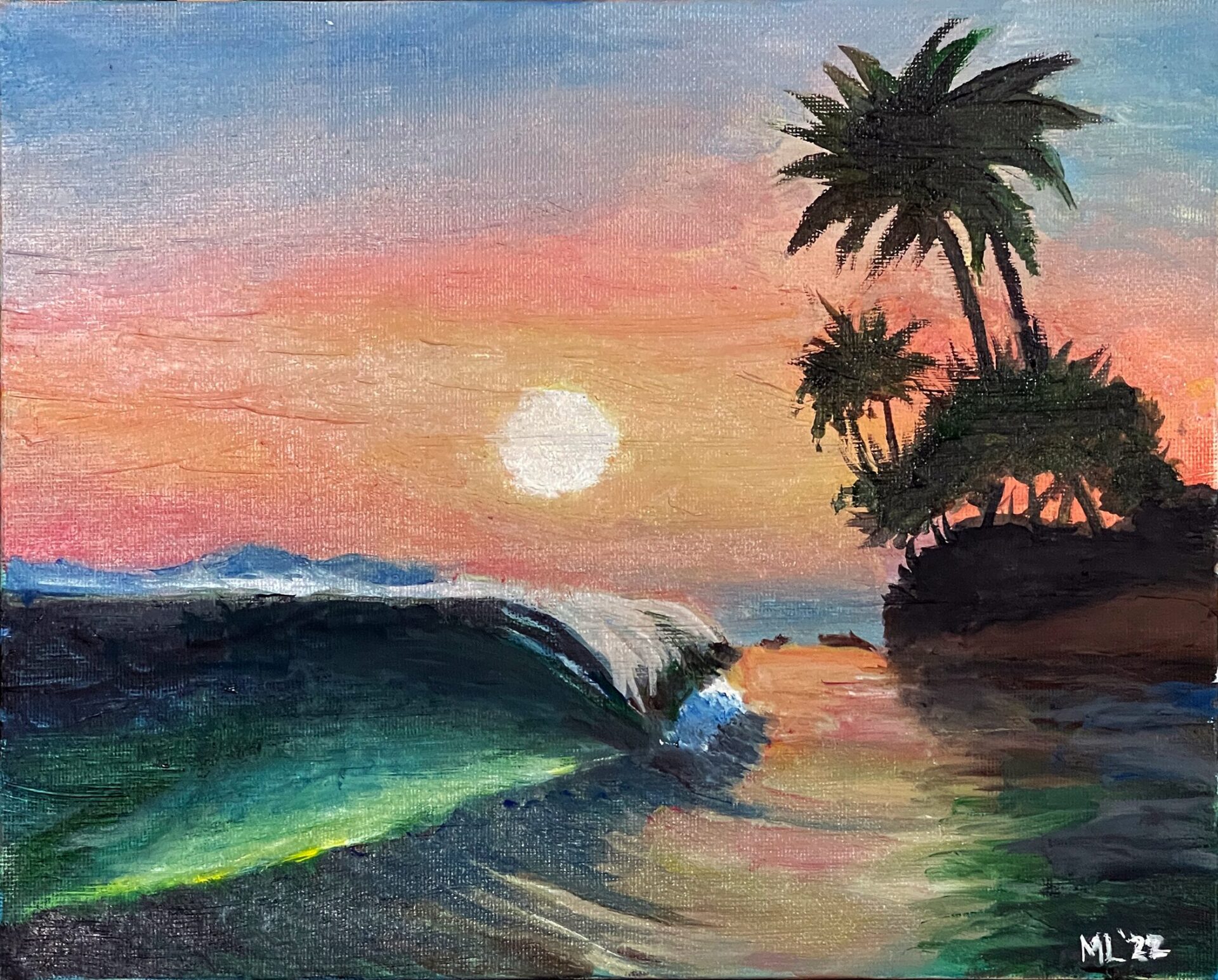 "Laine" oil 2022 26.8×21cm