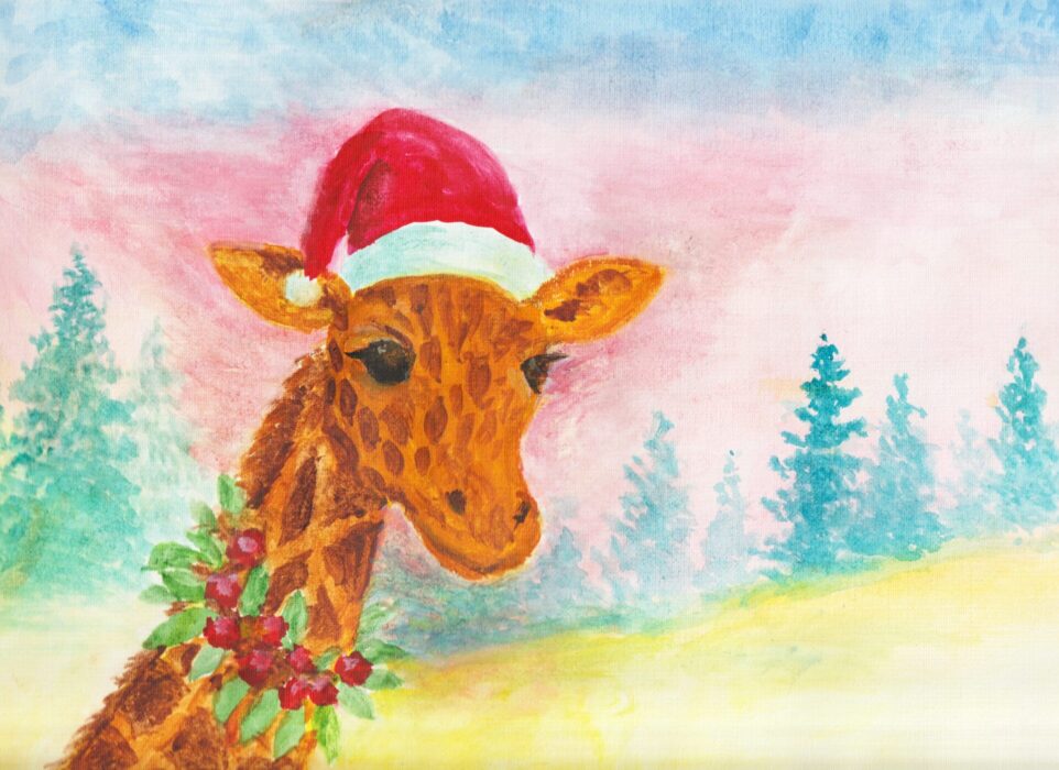 &quot;Holiday spirit in full swing!&quot; aquarelle 2025 21.5×29